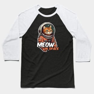 Astronaut cat Baseball T-Shirt